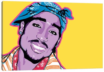 Shakur Canvas Art Print - Tupac Shakur