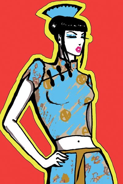 Women's Tops: Asia Red by Corey Plumlee