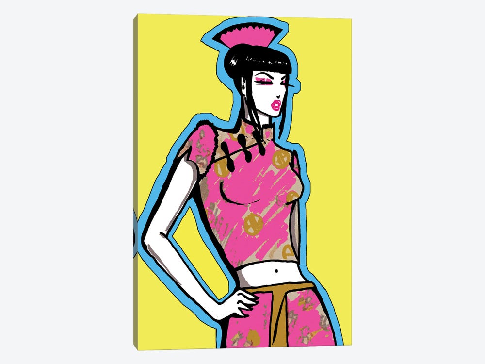 Asia Yellow by Corey Plumlee 1-piece Canvas Print