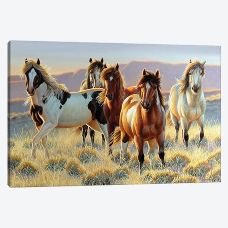 Horse Cutting Boards Canvas Print #CYT102} by Cynthie Fisher Canvas Art Print