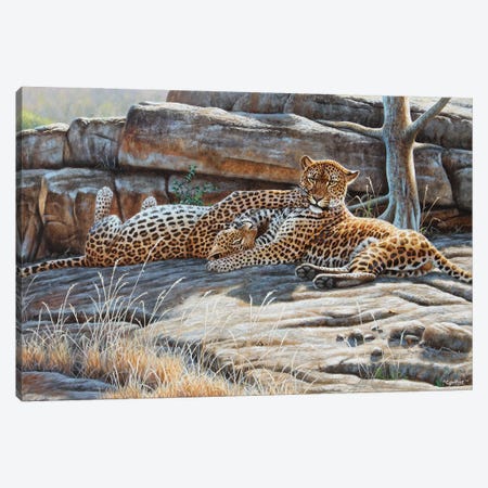 Leopard Pair II Canvas Print #CYT121} by Cynthie Fisher Canvas Print