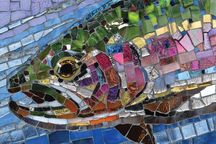 Rainbow Trout Glass Mosaic