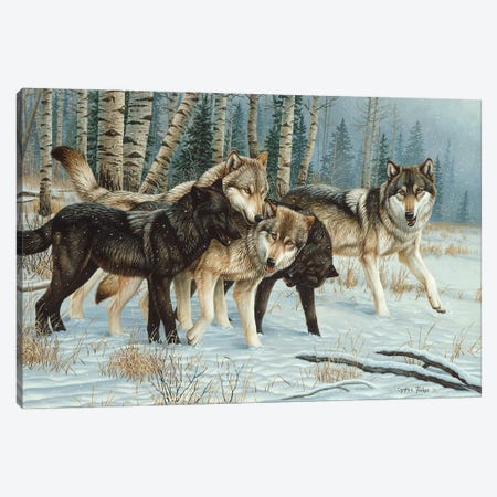 Wolf Pack I Canvas Print #CYT213} by Cynthie Fisher Canvas Art Print