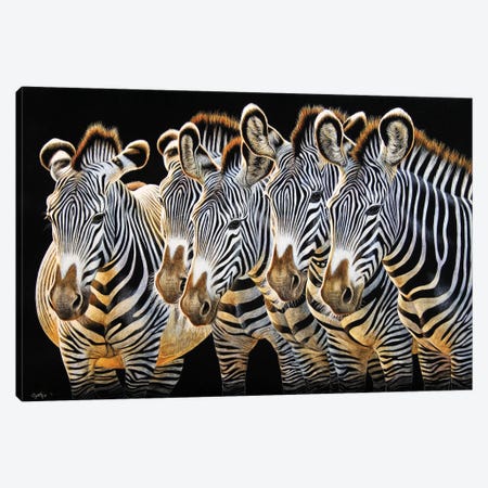 Zebras II Canvas Print #CYT229} by Cynthie Fisher Canvas Art
