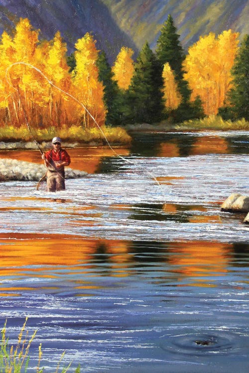 Flyfisherman by Cynthie Fisher wall art