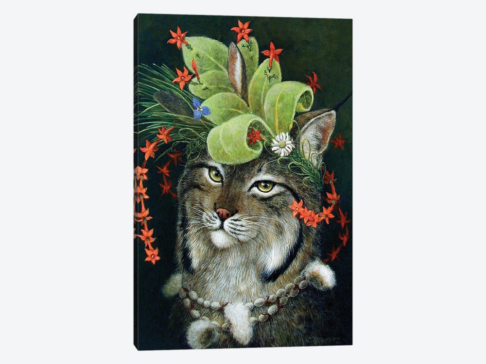 Glorious Forest Hat by Carolyn Schmitz 1-piece Art Print
