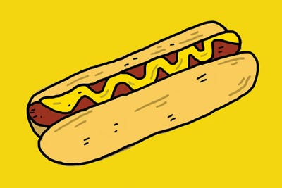 Hotdog by Nick Cocozza canvas print