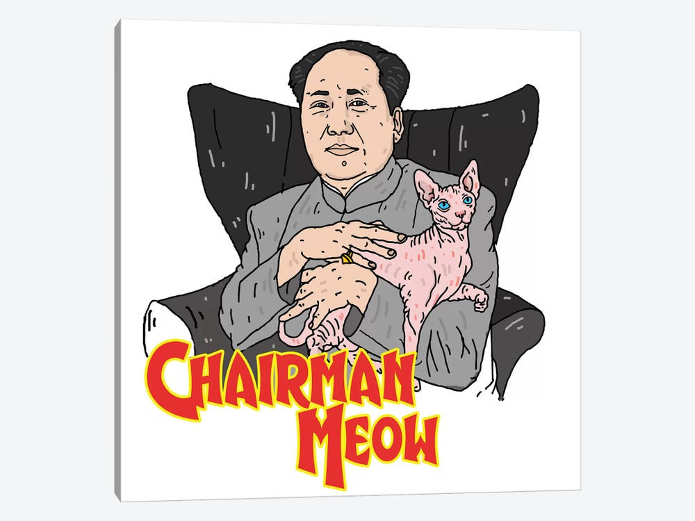 Chairman Meow by Nick Cocozza 1-piece Canvas Art