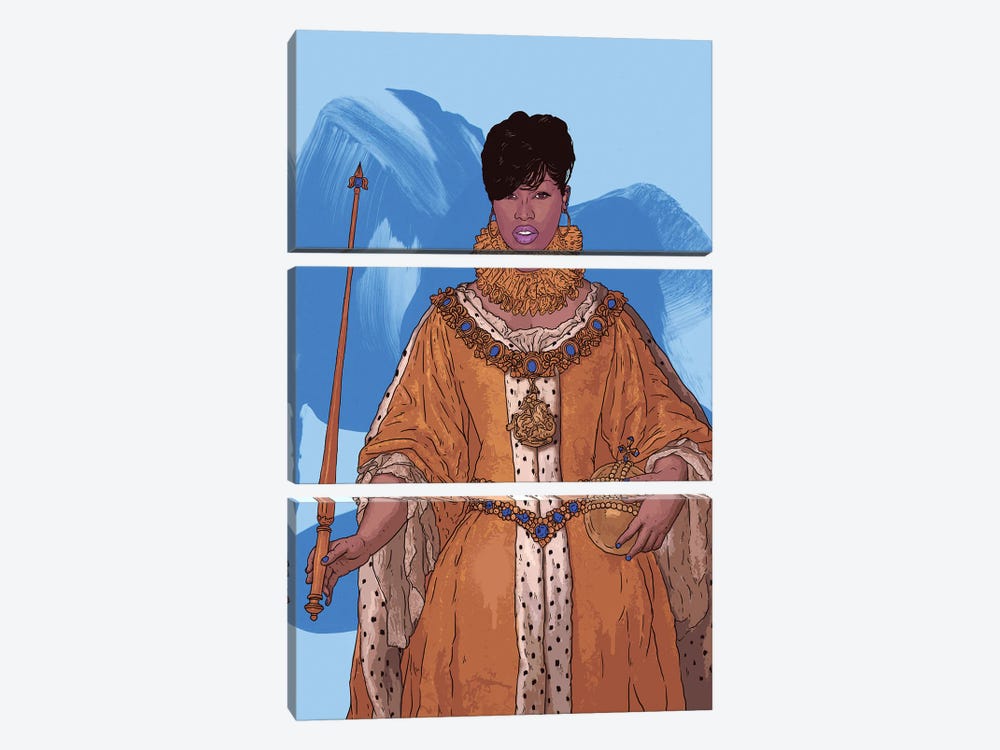 Queen Missy by Nick Cocozza 3-piece Canvas Wall Art