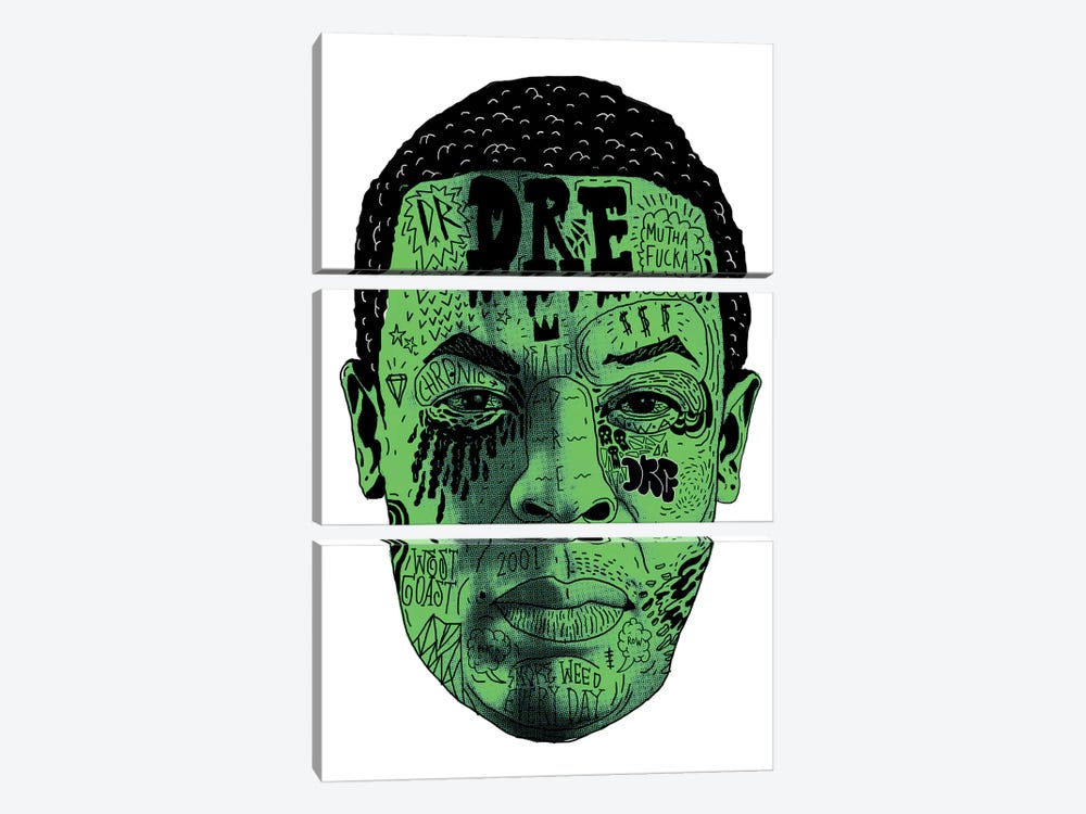 Dr. Dre by Nick Cocozza 3-piece Canvas Artwork