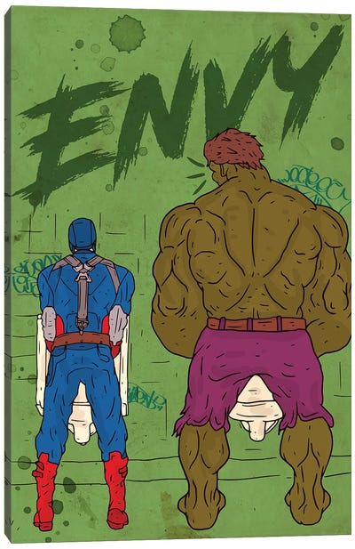 Envy Canvas Art Print - Hulk
