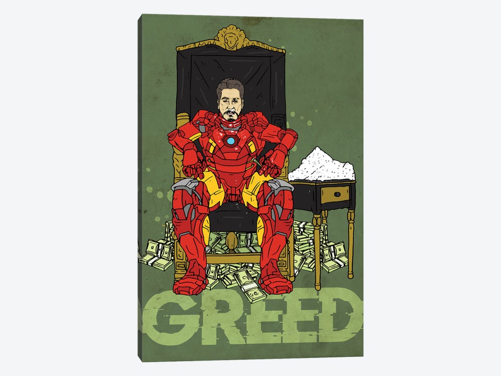 Greed by Nick Cocozza 1-piece Canvas Wall Art