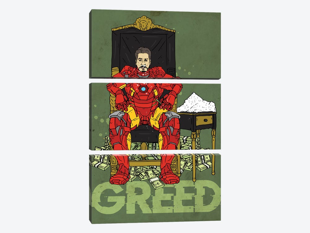Greed by Nick Cocozza 3-piece Canvas Art