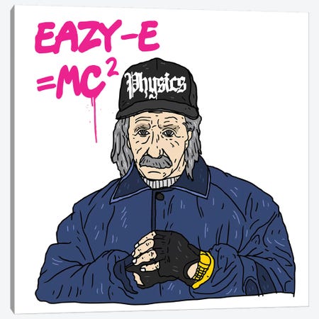 Eazy-Einstein Canvas Print #CZA15} by Nick Cocozza Canvas Art Print
