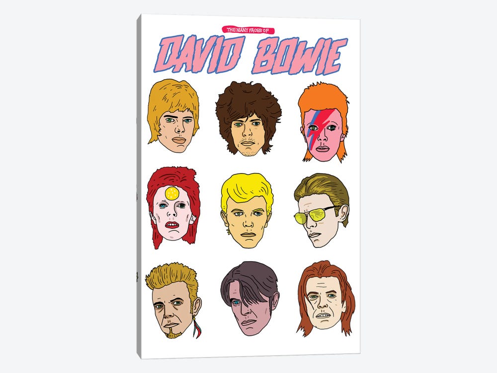 Faces Of Bowie by Nick Cocozza 1-piece Art Print