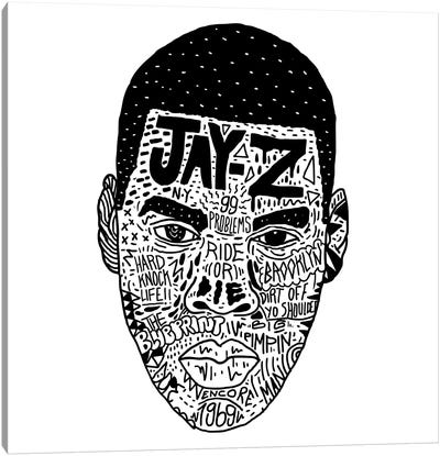 Jay-Z Canvas Art Print - Rap & Hip-Hop Art