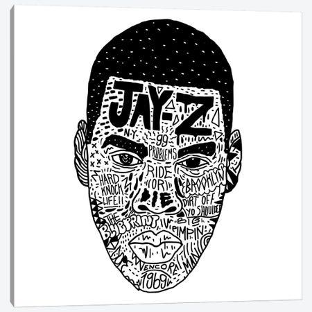 Jay-Z Canvas Print #CZA22} by Nick Cocozza Canvas Print