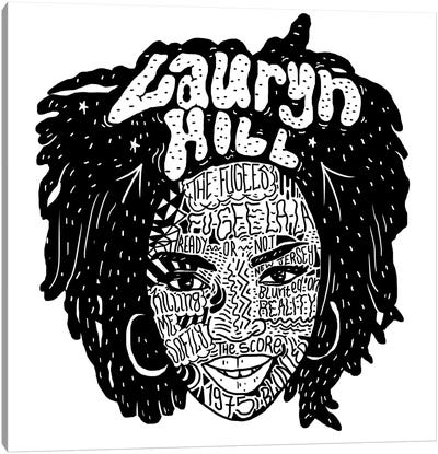 Lauryn Hill Canvas Art Print - Nick Cocozza