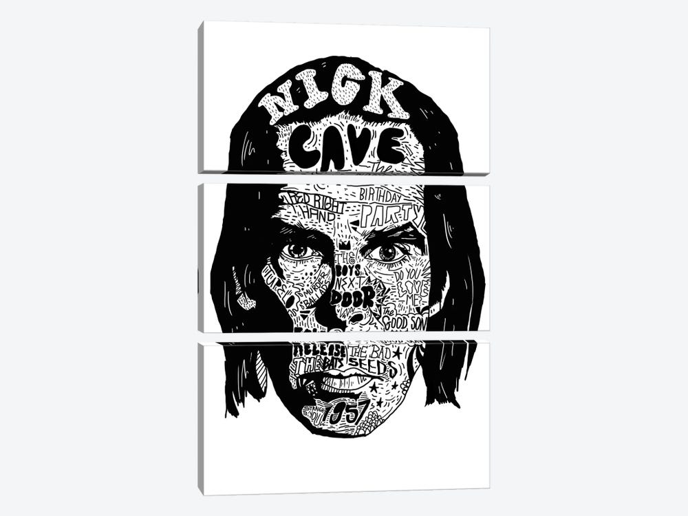 Nick Cave by Nick Cocozza 3-piece Canvas Wall Art