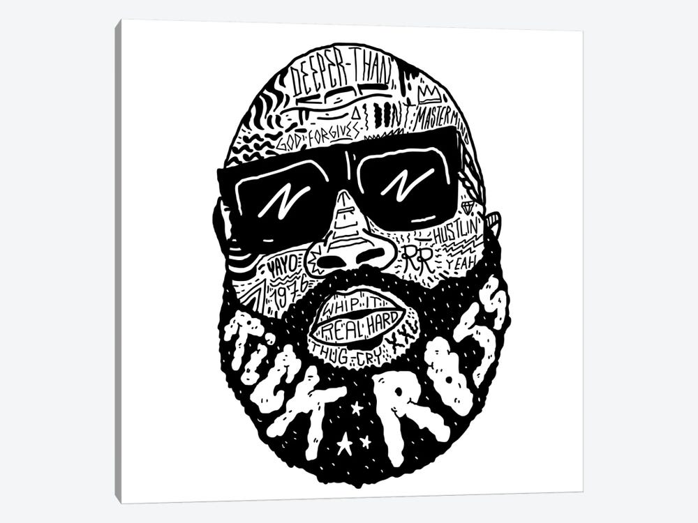 Rick Ross by Nick Cocozza 1-piece Canvas Print