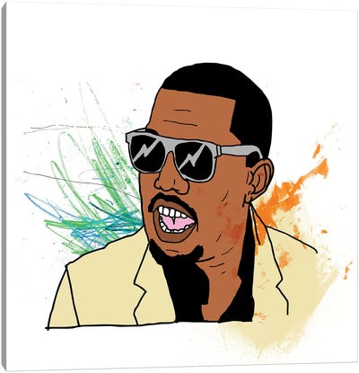 Kanye Canvas Art Print - Musician Art