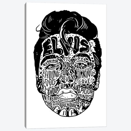 Elvis Canvas Print #CZA53} by Nick Cocozza Canvas Art