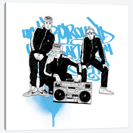 Beastie Boys Canvas Print #CZA6} by Nick Cocozza Art Print