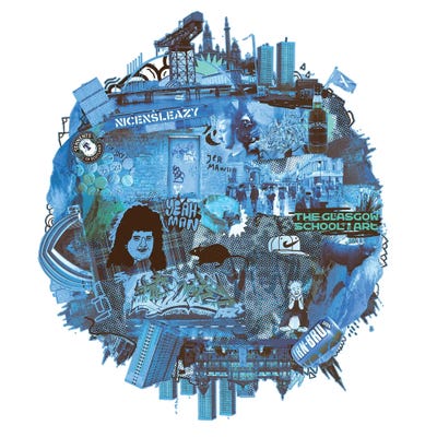 Glasgow by Nick Cocozza art print