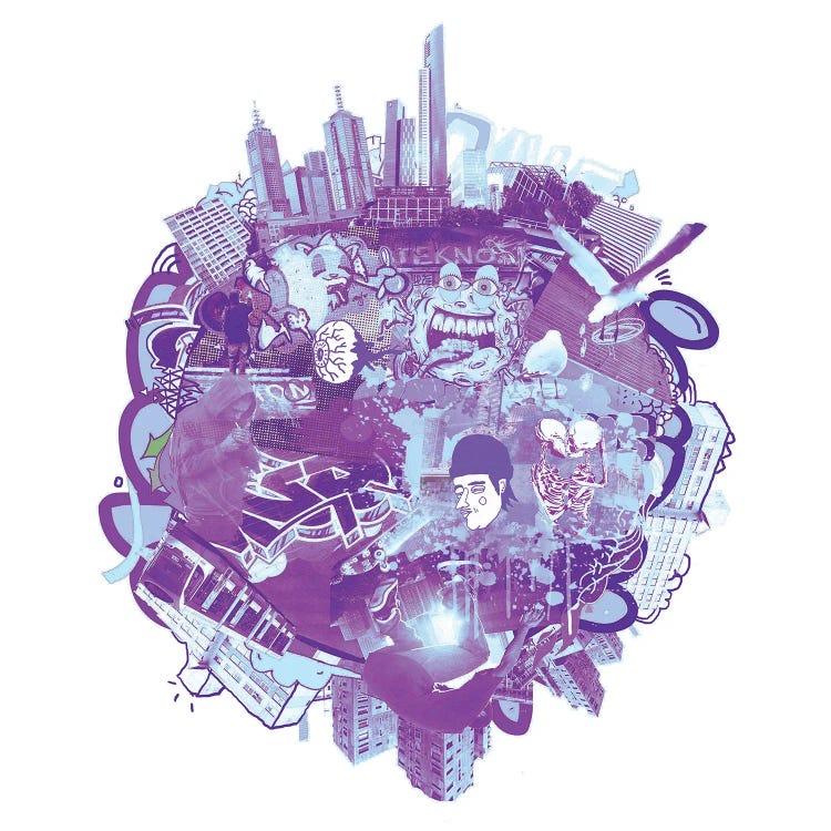 Melbourne by Nick Cocozza wall art