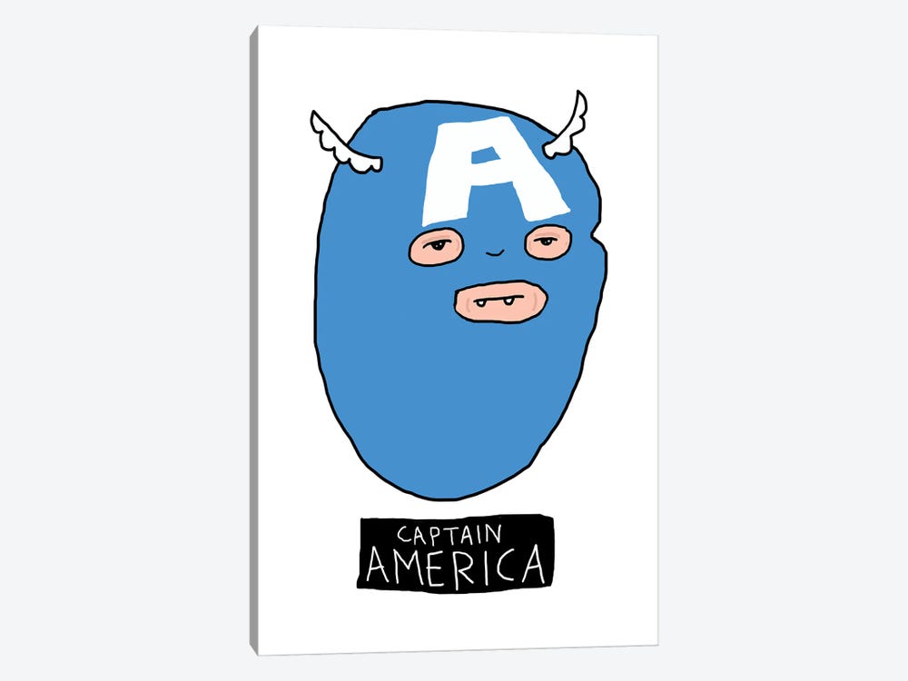 Captain America by Nick Cocozza 1-piece Canvas Print