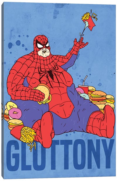 Gluttony Canvas Art Print - Spider-Man