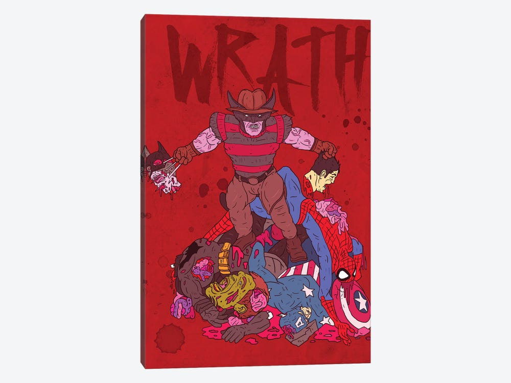 Wrath by Nick Cocozza 1-piece Canvas Art Print