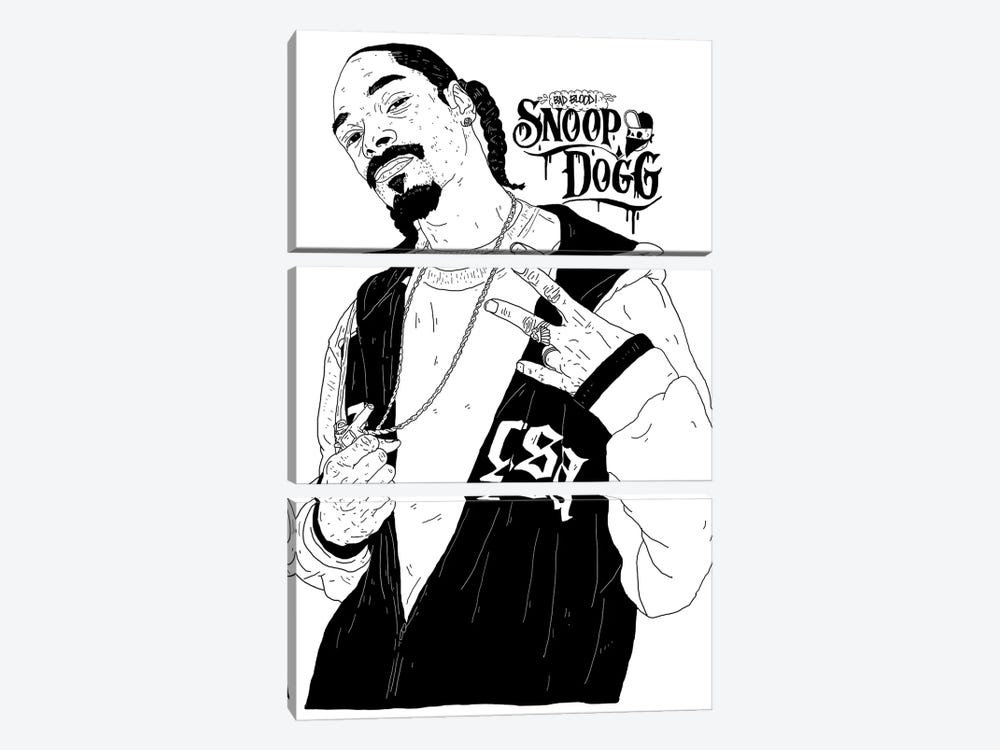 Snoop by Nick Cocozza 3-piece Canvas Wall Art