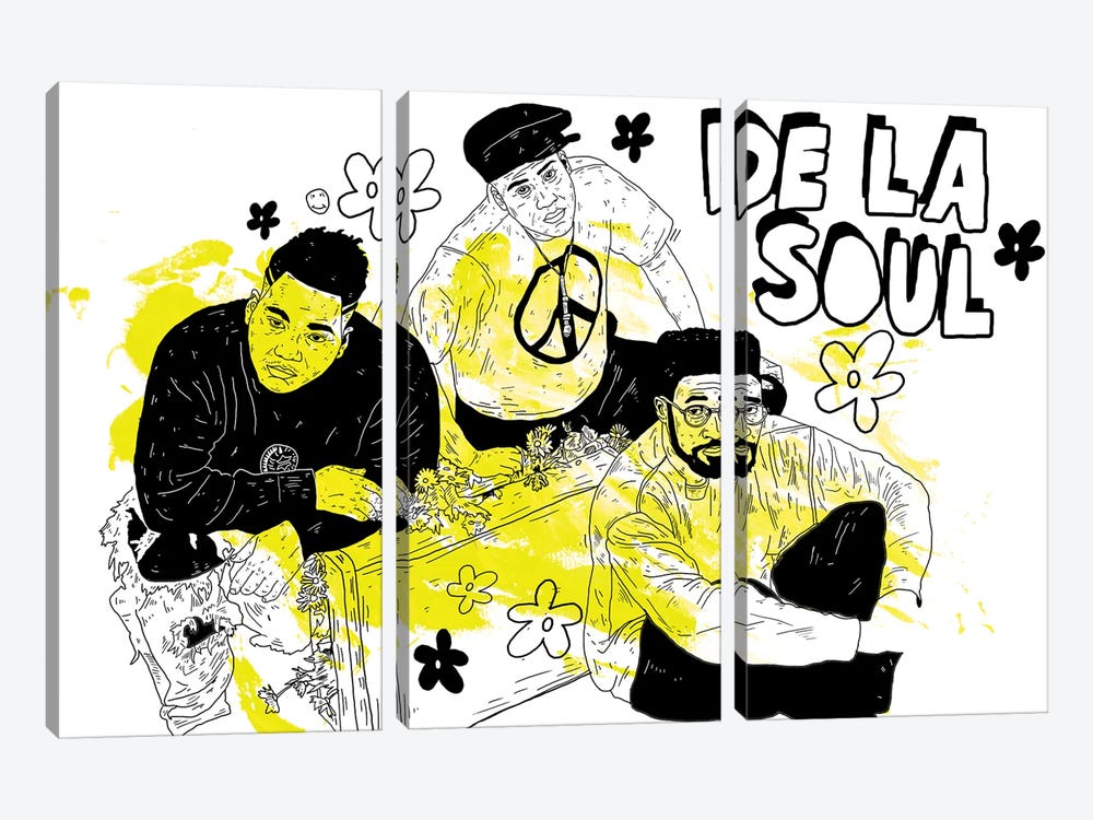 De La Soul by Nick Cocozza 3-piece Canvas Print