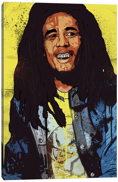Bob Marley Canvas Art Print - African Décor