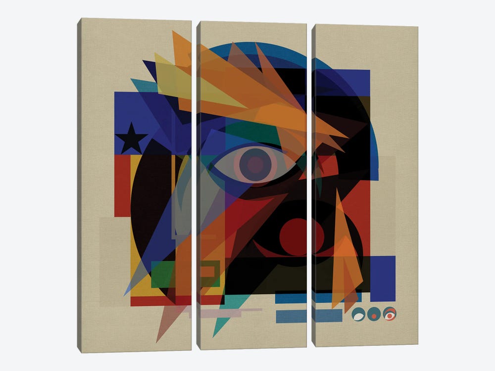 Space Face by Czar Catstick 3-piece Art Print