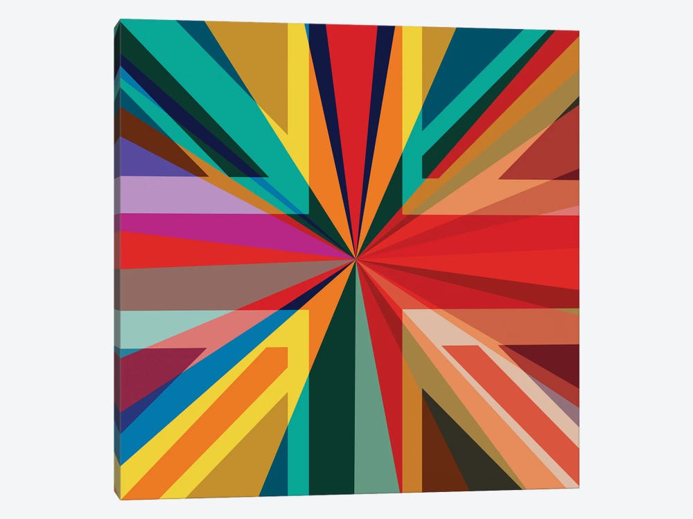Union Square Pop Rainbow by Czar Catstick 1-piece Canvas Art Print