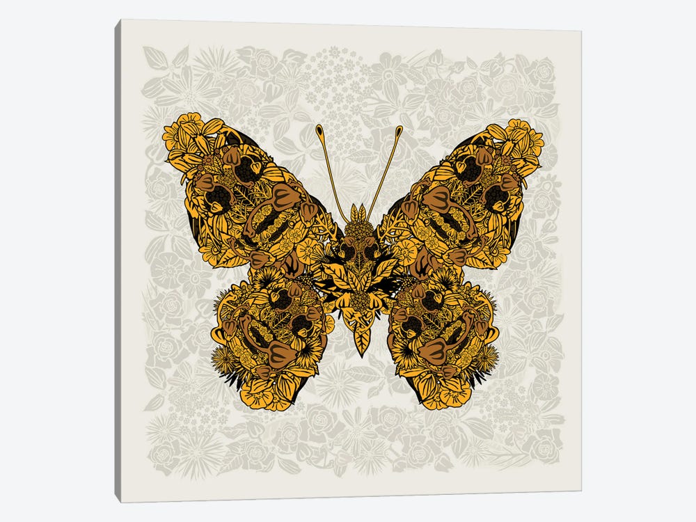 Butterfly Gold by Czar Catstick 1-piece Art Print