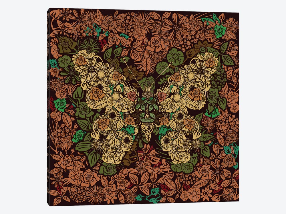 Butterfly Flower Garden by Czar Catstick 1-piece Art Print