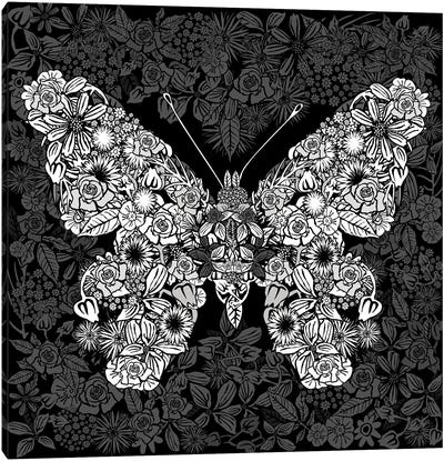 Papillon Des Fleurs Canvas Art Print - Czar Catstick