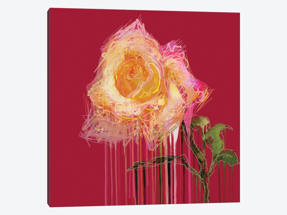 A Rose By Any Other Name (Red) by Czar Catstick 1-piece Art Print