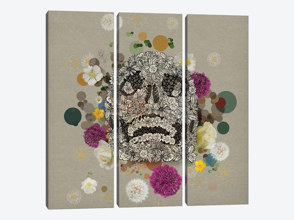 Nature Morte - Les Fleurs by Czar Catstick 3-piece Art Print