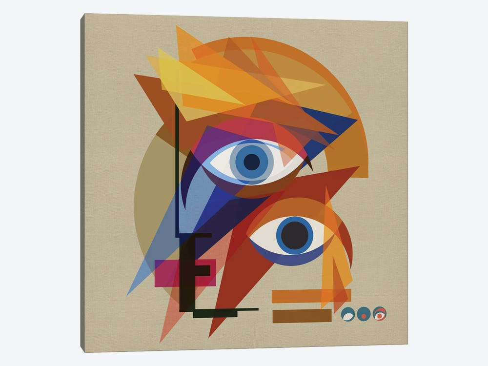 Bauhaus Bowie by Czar Catstick 1-piece Canvas Art