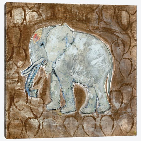 Global Elephant II Canvas Print #DAA2} by Tara Daavettila Canvas Wall Art