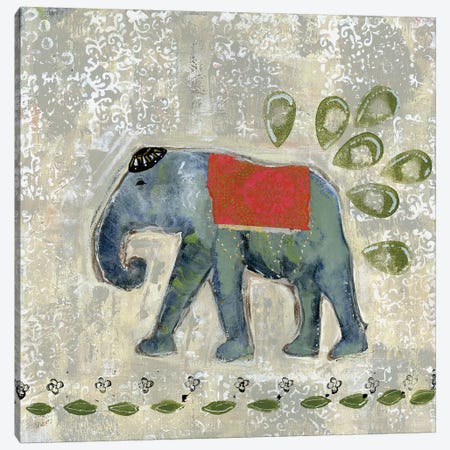 Global Elephant IV Canvas Print #DAA4} by Tara Daavettila Art Print