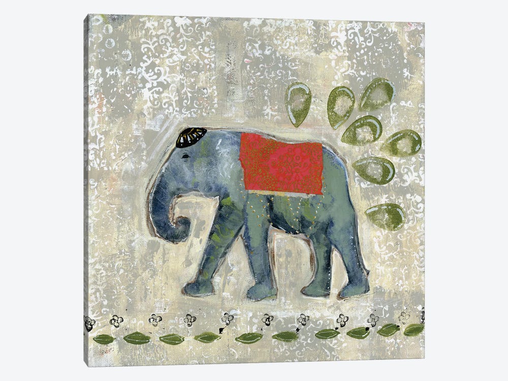 Global Elephant IV by Tara Daavettila 1-piece Canvas Print