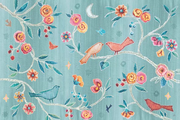 Floral & Botanical Patterns: My Bohemian Life II Color by Daphne Brissonnet