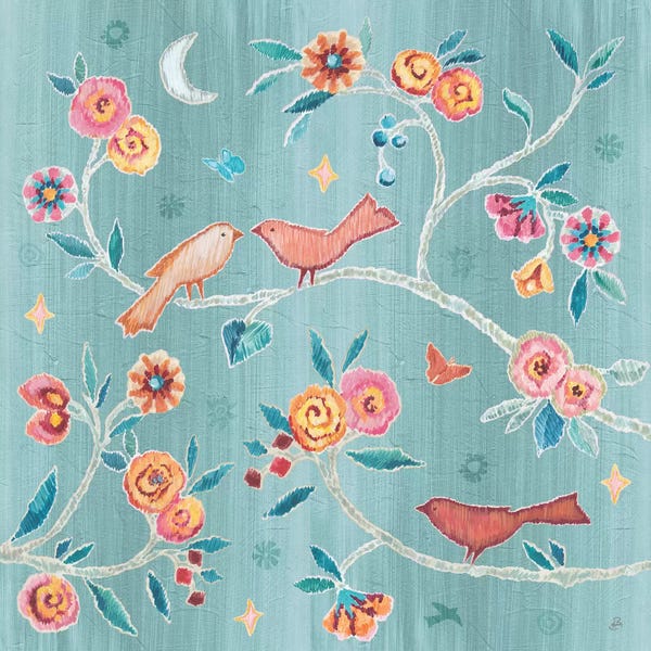 Floral & Botanical Patterns: My Bohemian Life IV Color by Daphne Brissonnet