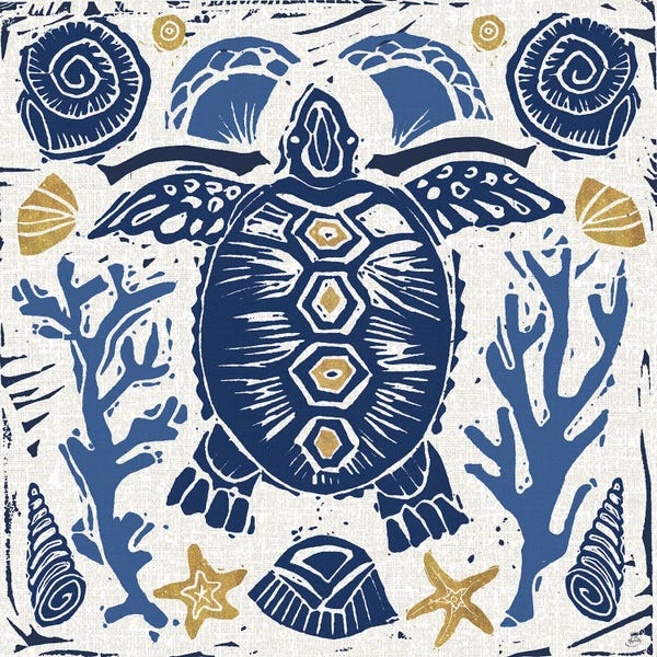 Turtles: Primitive Sea III by Daphne Brissonnet