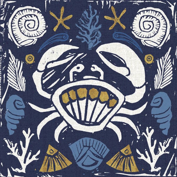 Crabs: Primitive Sea VII Dark by Daphne Brissonnet